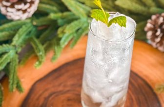 Mint & Pine Snowfall Spritz Recipe (Gin Cocktail)