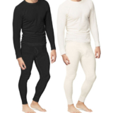 Mens Thermal Long Johns Top Bottom Underwear Trouser TShirt Set Full Half Sleeve