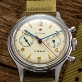 RED STAR 1963 Chronograph Seagull ST1901 Mechanical Manual Movement 38mm Watch