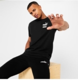 Puma Graphic T-Shirt Mens black size L Cotton