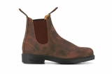 Blundstone Unisex 1306 Chisel Toe Leather Nubuck Chelsea Rustic Brown Boots
