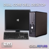FULL DELL DESKTOP TOWER Intel Dual Core PC + Windows 10 + Accessories + WiFi