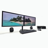 PC Bundle 2×22” Monitors Speakers 4 Core i5 256 GB SSD 8GB DDR4 Win10 Dell W+B