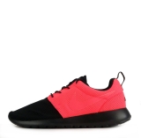 Nike ID Roshe Run Men’s Trainers Shoes Sneakers in Black & Solar Red