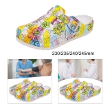 Nurse Clogs Lightweight Anti Slip Workwear Creative Cartoon Printed Nursing