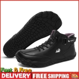 Men Snow Boots Lightweight Hiking Shoes High-Top Shoes for Hiking (Black 40)