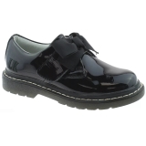 Lelli Kelly Irene SNR Black Patent School Shoes LK8284 (DB01)