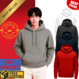 Plain Adults Kids Hoodie Hooded Sweatshirt Mens Womens Boys Girls