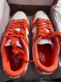 Size UK9 – Nike Dunk Low  White Orange  Lot Shoes Trainers Sneakers