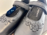 Start Rite WISH Black Leather Girls School Shoes
