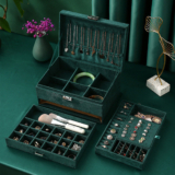 3 Layer Jewellery Box Organiser Jewelry Accessories Necklace Storage Valentine