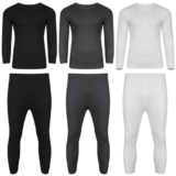 Kids Thermal Underwear Set Long Johns Top & Bottom ? Girls Boys Base Layer Warm