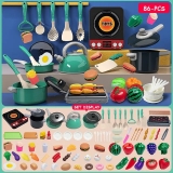 Cutting Play Food Toy for Kids Kitchen Pretend Fruit &Vegetables Accessories Edu