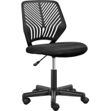 Kids Desk Chair Armless Study Chair Computer Chair with Back Support Wheels Home