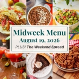 Midweek Menu Meal Plan: 8.19.2026