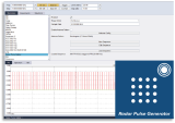 Radar software generates configurable pulse trains for receiver testing