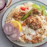 White Mutton Biryani Recipe (Tender Meat and Rice)